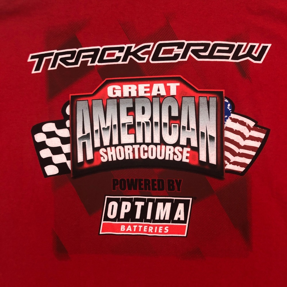 Track Crew Great American Shortcourse Optima Series Jerzees Graphic T-Shirt XL